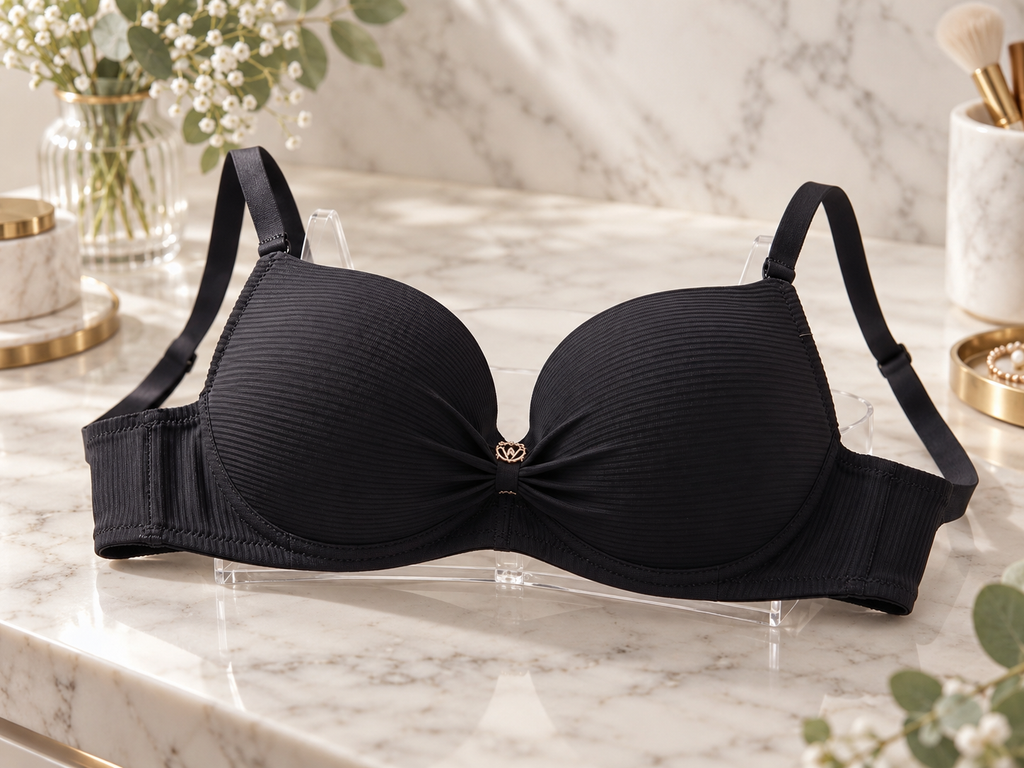 Black Soft Padded Bra