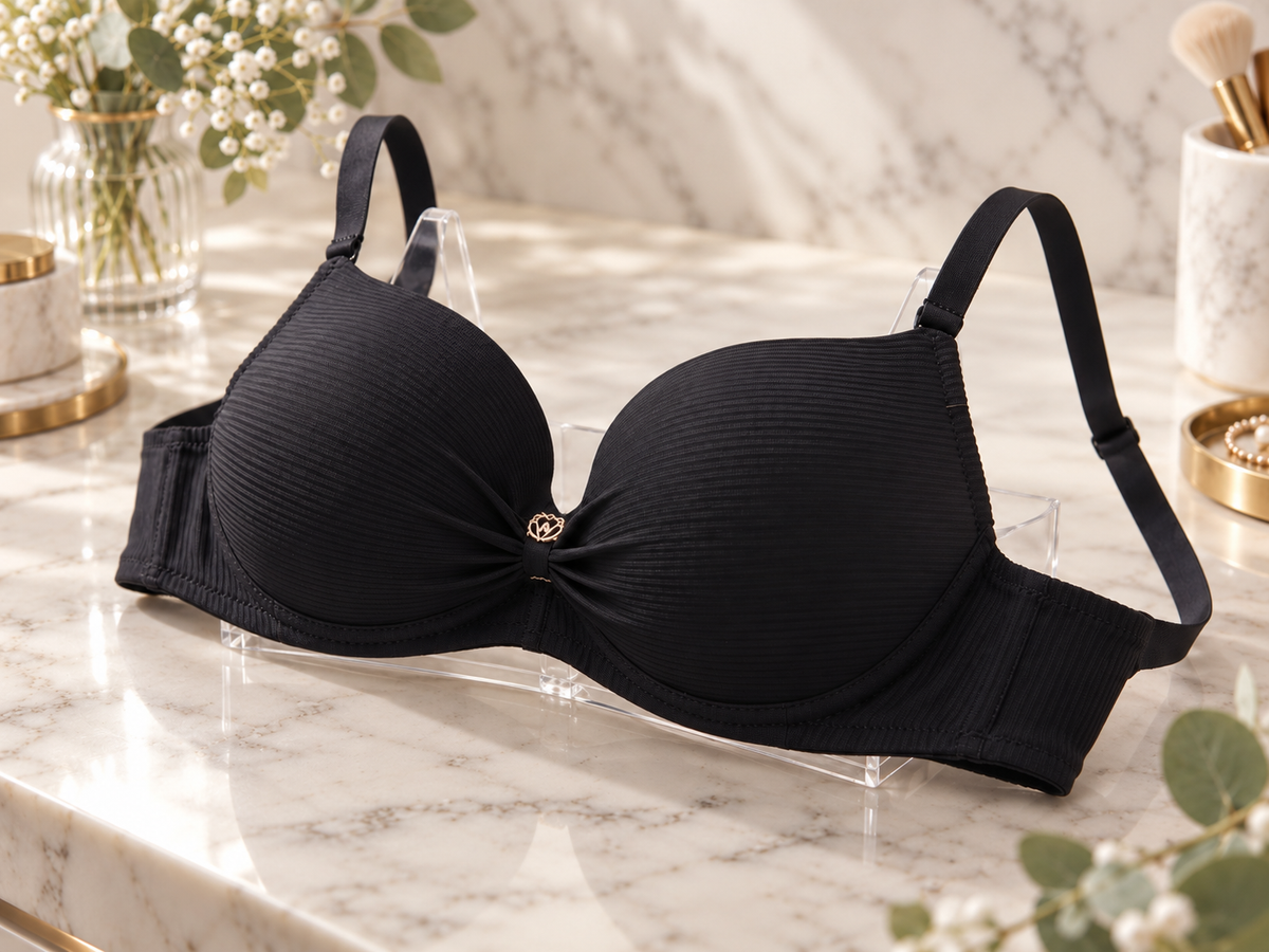 Black Soft Padded Bra